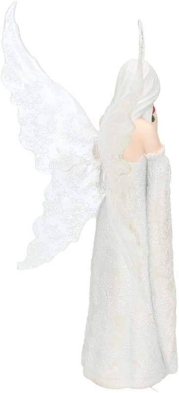 Nemesis Now B2798G6 Love Remains Anne Stokes Figurine 26cm White, Resin