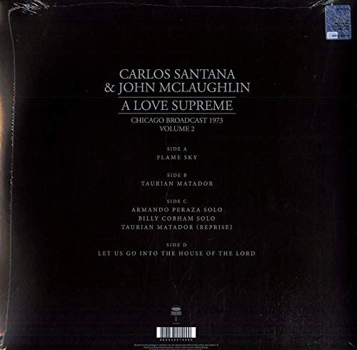 Santana & Mclaughlin - A Love Supreme: Chicago Broadcast 1973 [VINYL]