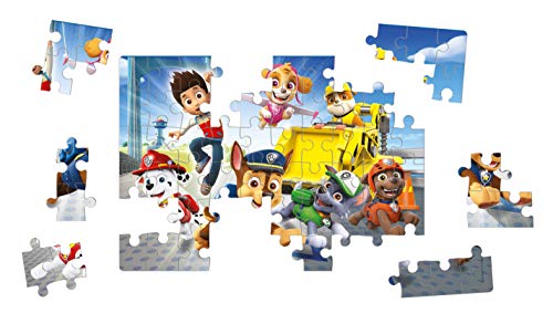 Clementoni 26097, Paw Patrol Double Face Puzzle For Children - 60 Pieces, Ages 5