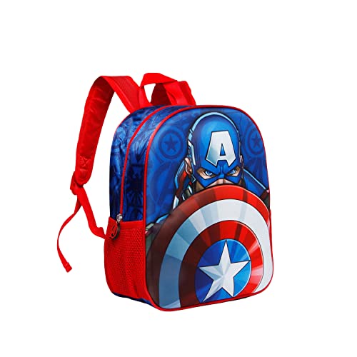 Captain America Patriot-Small 3D Backpack, Multicolour