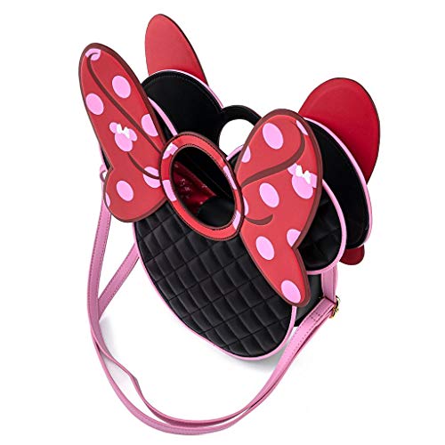 Loungefly Disney Minnie Mouse Quilted Bow Crossbody Bag Purse