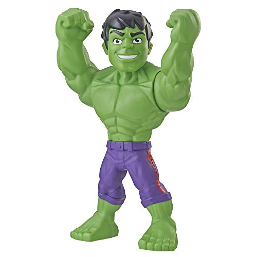 Playskool Heroes Marvel Super Hero Adventures Mega Mighties Hulk Figura de acción coleccionable de 10 pulgadas