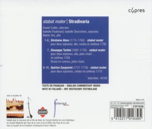 Stabat Mater (Ensemble Stradivaria) [Audio CD]