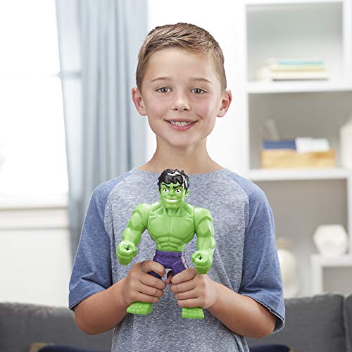 Playskool Heroes Marvel Super Hero Adventures Mega Mighties Hulk Figura de acción coleccionable de 10 pulgadas