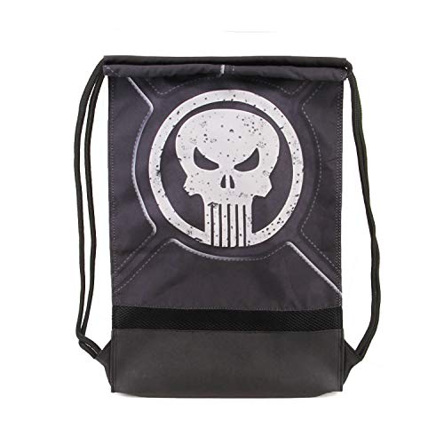 Karactermania Punisher Punisher-Storm Drawstring Bag Drawstring Bag, 48 cm,Black