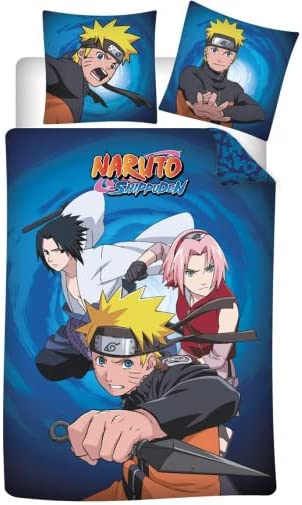 AYMAX NARUTO - Parure de lit 140X200 - '100% Coton'