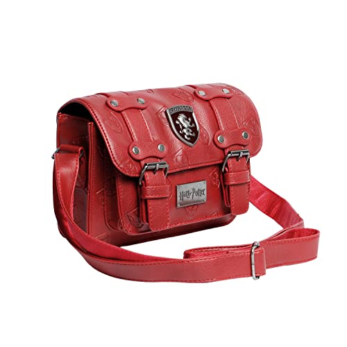 Harry Potter Emblem-Satchel Shoulder Bag, Burgundy