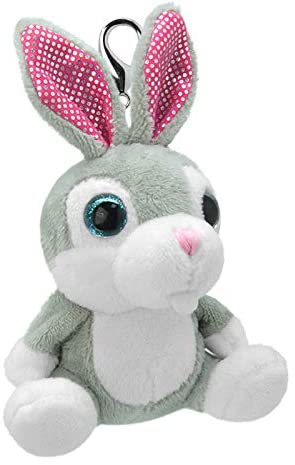 Wild Planet K8520 Orbys Plush Rabbit Keyring, Multicoloured, Small