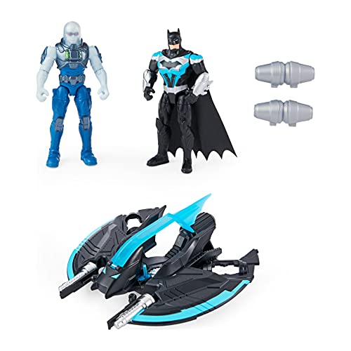 Batman Bat-Tech Flyer with 4-inch Exclusive Mr. Freeze and Batman Action Figures