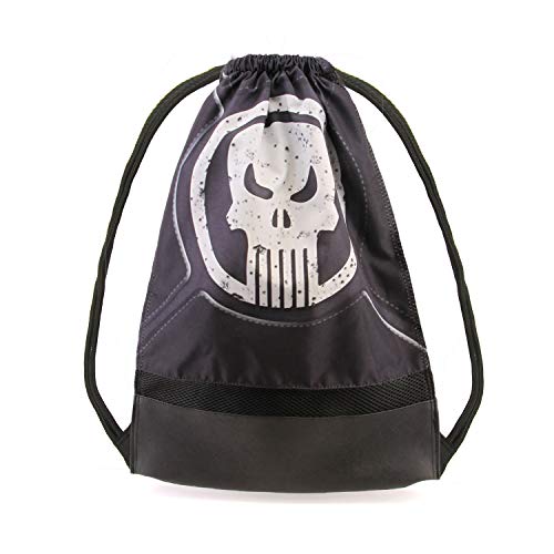 Karactermania Punisher Punisher-Storm Drawstring Bag Drawstring Bag, 48 cm,Black