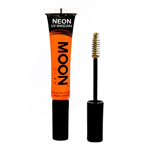 Smiffys Moon Glow Intense Neon UV Mascara - Naranja Intenso - 15ml