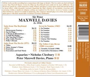 Maxwell Davies: Suites [Nicholas Cleobury, Peter Maxwell Davies, Aquarius] [Naxos: 8.572408] - Peter Maxwell Davies [Audio CD]