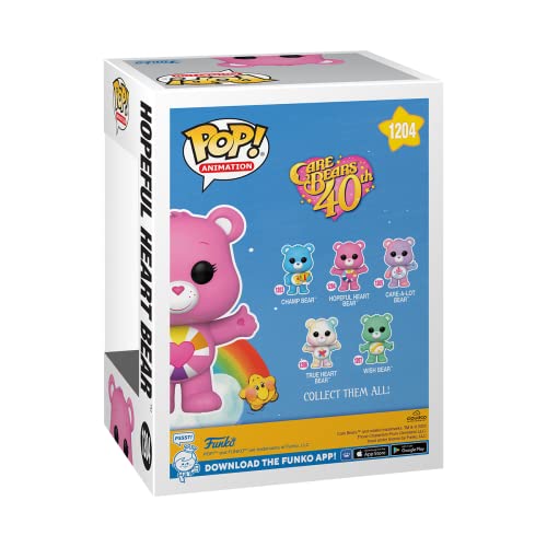 POP Animation: Care Bears 40 - Hopeful Heart Bear w/(GW) w/chase. Funko 61556 Pop! Vinyl