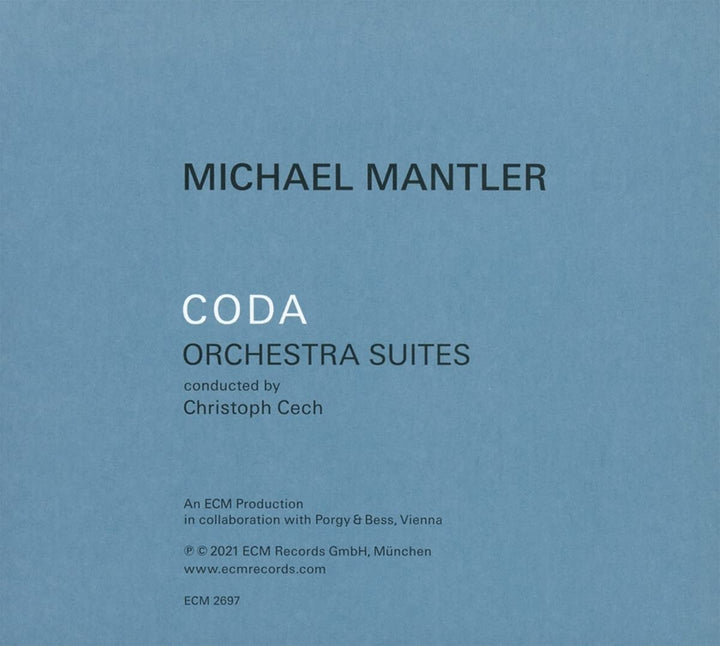 Michael Mantler - Coda - Orchestra Suites [Audio CD]