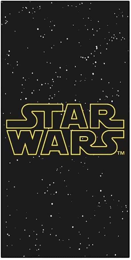 Star Wars Logo Black Beach Towel