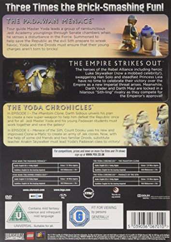 Star Wars Lego - Padawan Menace/The Empire Strikes out/The Yoda Chronicles - Animation [DVD]