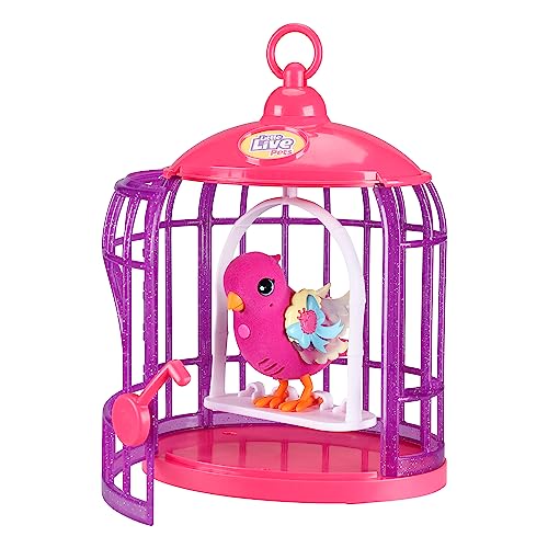 Little Live Pets 26457 Lil' Bird & Bird Cage: Tiara Twinkles, Multicolor