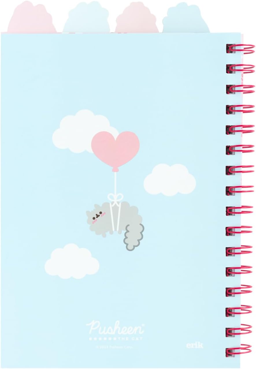 Grupo Erik Pusheen A5 Project Notebook with 4 Dividers | Notebooks A5 | Project Planner