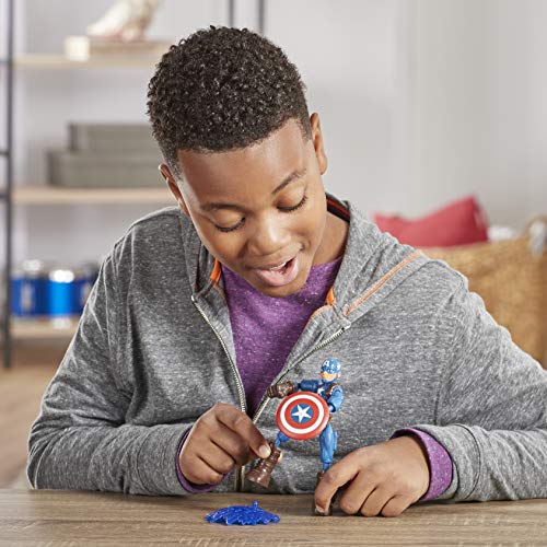 Marvel Avengers Buig En Flex Actie Figuur Speelgoed, 15-cm Flexibele Captain America Figuur