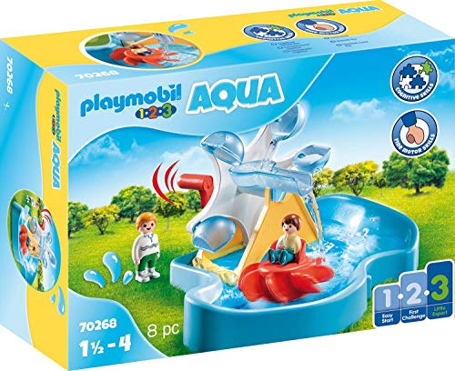 Playmobil 1.2.3 AQUA 70268 Carrusel de ruedas de agua Para mayores de 18 meses