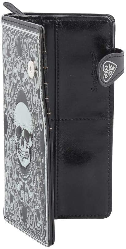 Nemesis Now C3550J7 Skull Tarot Purse 19cm Black, PU, 18.5cm