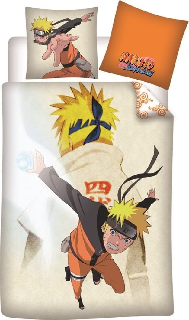 AYMAX NARUTO - Parure de lit 140X200 - '100% Coton'