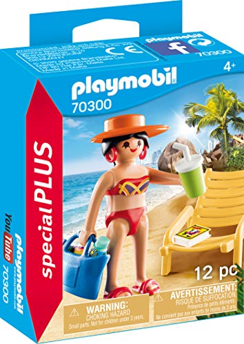 Playmobil 70300 Special Plus Sunbather with Lounge Chair 9.29 x 11.98 x 3.81 cm, Colourful