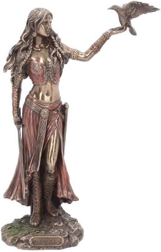 Nemesis Now Morrigan and Crow Figurine 28 cm Bronze