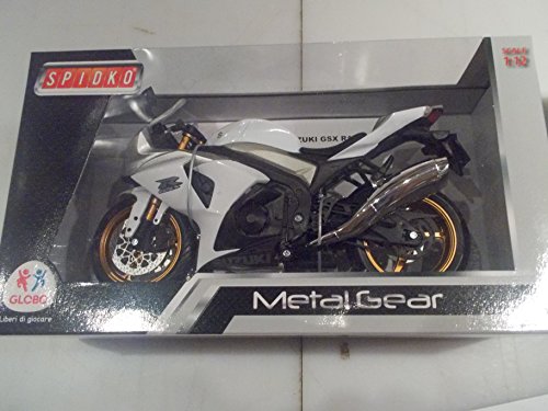 Globo Toys Globo - 37068 Silver 6-Model Spidko Die Cast Motorcycle with License