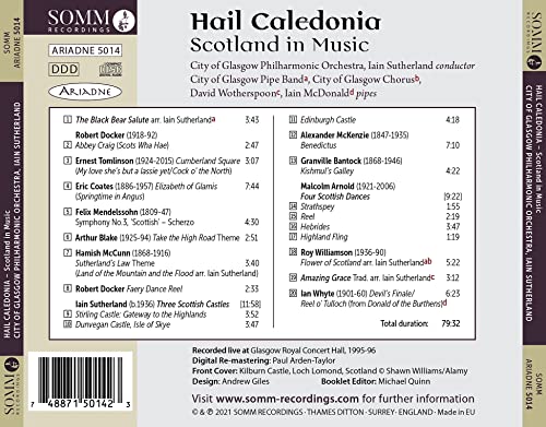 Hail Caledonia: Scotland in Music [City of Glasgow Philharmonic Orchestra; Iain [Audio CD]