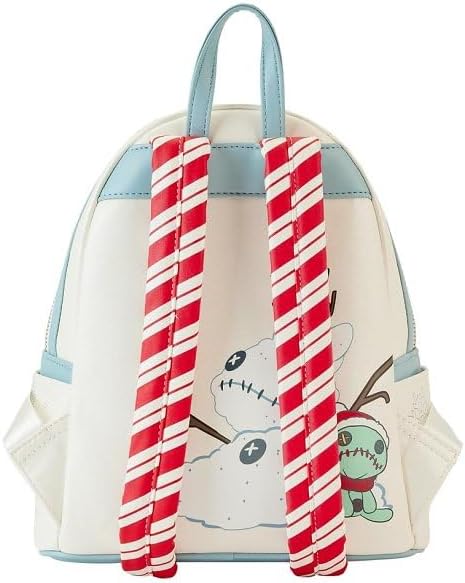 Loungefly Disney Lilo und Stitch Schneeengel Cosplay Mini-Rucksack Weiß/Off Whit