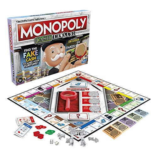 Monopoly Crooked Cash Brettspiel für Familien und Kinder ab 8 Jahren, inklusive M