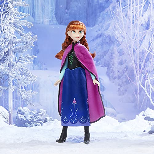 Disney F1956 Frozen Shimmer Anna Fashion Doll, Skirt, Shoes, and Long Red Hair,