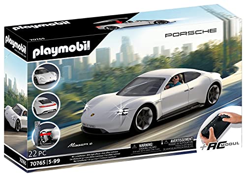 Playmobil Porsche 70765 Porsche Mission E, mit Fernbedienung und Lichteffekten