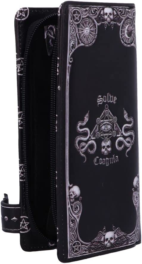 Nemesis Now Baphomet Embossed Purse, Black, 18.5cm