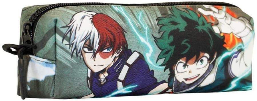 My Hero Academia Battle-Fan Square Pencil Case, Military Green