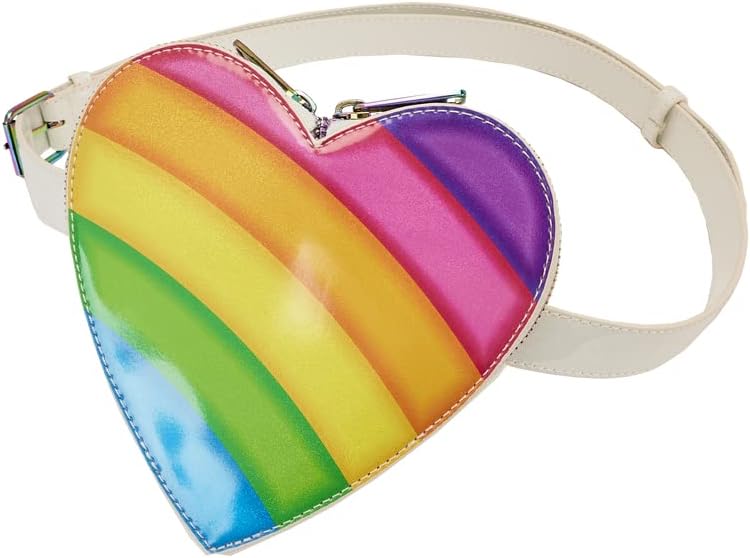 Loungefly Lisa Frank Logo Heart Rainbow Mini-Rucksack