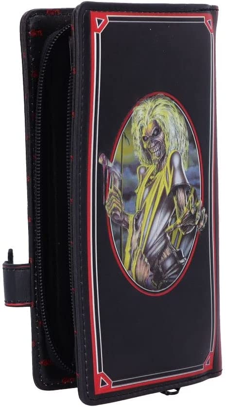 Nemesis Now Officially Licensed Iron Maiden Killers Embossed Purse, Black, 18.5c