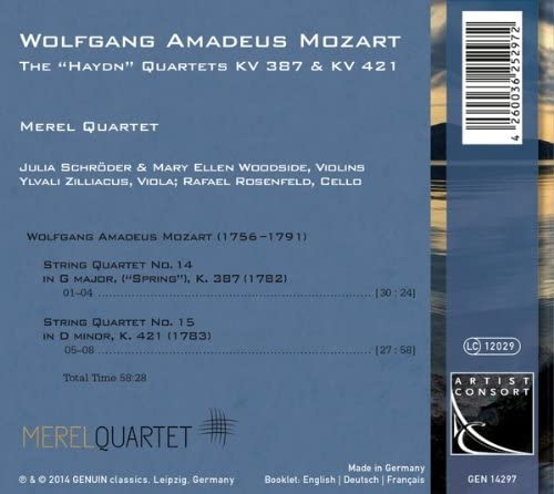 Mozart: Haydn Quartets [Merel Quartet] [Genuin: GEN14297] [Audio CD]