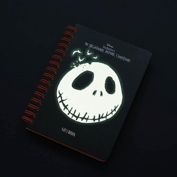 The Nightmare Before Christmas A5 Notebook | Glow In The Dark