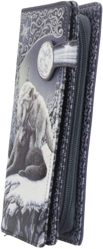 Nemesis Now B4359M8 Snow Kisses Lisa Parker Embossed Purse 19cm Grey, PU, One Si