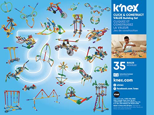 K'Nex 18026 Click and Construct Value Building Set, Educational Toys for Kids, 5