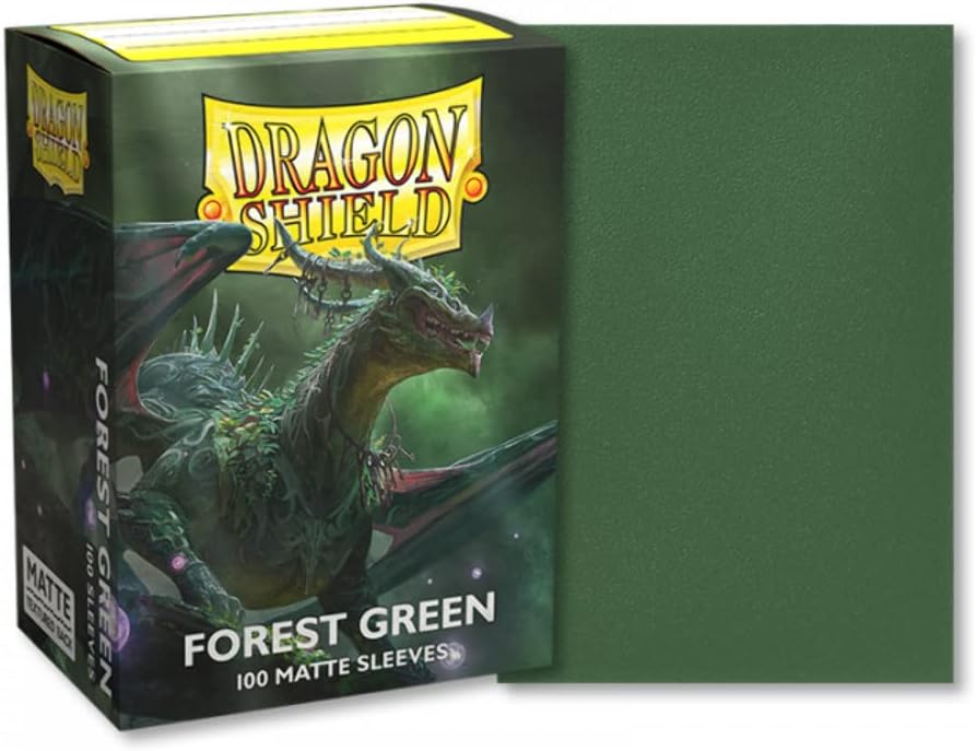 Dragon Shield: Matte Card Sleeves: Standard Size: Forest Green (100)