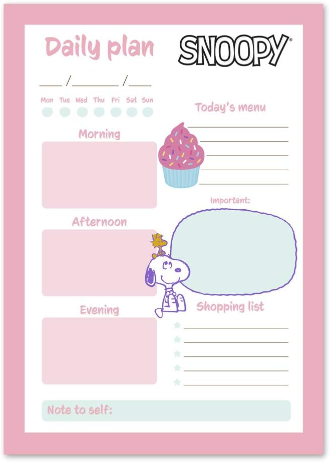 Snoopy Weekly Planner A5 - Desk Calendar