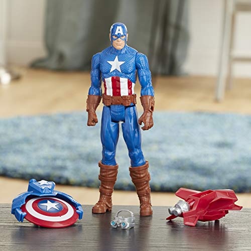 Marvel Avengers Titan Hero Series Blast Gear Capitán América 30 cm Juguete