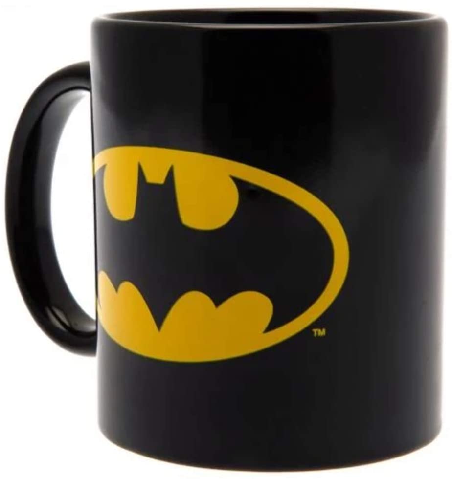 DC Comics 273965X Batman Boxed Mug Batman Logo, Black