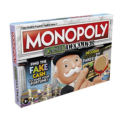 Monopoly Crooked Cash Brettspiel für Familien und Kinder ab 8 Jahren, inklusive M