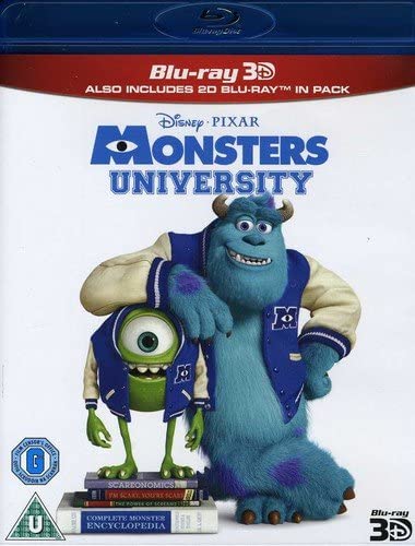 Monsters University (Blu-ray 3D + Blu-ray) [2017] [Región libre]