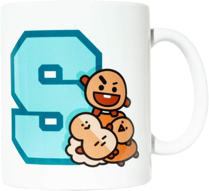 Grupo Erik BT21 Official Merchandise Shooky Ceramic Mug | 35 cl - 350 ml | Coffee Mug