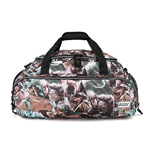 Karactermania Justice League Comics-Nomad Sport Duffel, 57 cm, 13.5 L, Grey